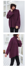 Load image into Gallery viewer, "Clearance seconds kill 86 yuan does not return and does not change" high collar rabbit velvet padded sweater base sweater 8899