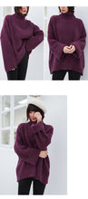 Load image into Gallery viewer, "Clearance seconds kill 86 yuan does not return and does not change" high collar rabbit velvet padded sweater base sweater 8899