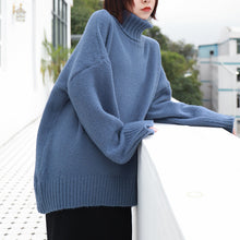 Load image into Gallery viewer, "Clearance seconds kill 86 yuan does not return and does not change" high collar rabbit velvet padded sweater base sweater 8899