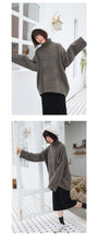 Load image into Gallery viewer, "Clearance seconds kill 86 yuan does not return and does not change" high collar rabbit velvet padded sweater base sweater 8899