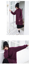 Load image into Gallery viewer, "Clearance seconds kill 86 yuan does not return and does not change" in the long knit base shirt female half turtle neck loose 8910