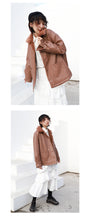 Load image into Gallery viewer, Leather women's short 2018 winter wild loose velvet mink coat motorcycle jacket 3071
