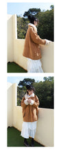 Load image into Gallery viewer, Corduroy jacket, rabbit hair collar, thicker cotton overcoat 3051