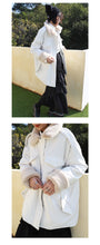Load image into Gallery viewer, Corduroy jacket, rabbit hair collar, thicker cotton overcoat 3051