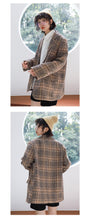 Load image into Gallery viewer, Plaid coat coat women 2018 fall/winter Korean version of short retro Joker lapel tweed coat suit 3063