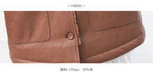 Load image into Gallery viewer, Leather women's short 2018 winter wild loose velvet mink coat motorcycle jacket 3071