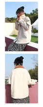 Load image into Gallery viewer, Leather women's short 2018 winter wild loose velvet mink coat motorcycle jacket 3071