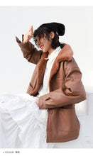 Load image into Gallery viewer, Leather women's short 2018 winter wild loose velvet mink coat motorcycle jacket 3071