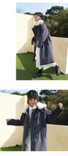 Load image into Gallery viewer, Corduroy jacket, rabbit hair collar, long cotton dress, woman 3068