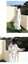 Load image into Gallery viewer, Corduroy jacket, rabbit hair collar, long cotton dress, woman 3068