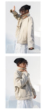 Load image into Gallery viewer, New Winter Sueded Korean Leather Coat with Belt Decorative Large Pocket Loose Leather Coat 3066
