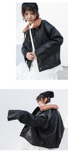 Load image into Gallery viewer, New Winter Sueded Korean Leather Coat with Belt Decorative Large Pocket Loose Leather Coat 3066