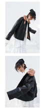 Load image into Gallery viewer, New Winter Sueded Korean Leather Coat with Belt Decorative Large Pocket Loose Leather Coat 3066