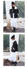 Load image into Gallery viewer, "Clearance seconds kill" winter fur collar locomotive clothing plus velvet women's jacket coat loose leather women 3069