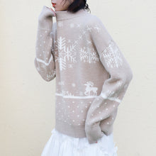 Load image into Gallery viewer, "Clearance seconds kill 76 yuan not to return not to change" fawn sweater women loose round neck pullover sweater 1806