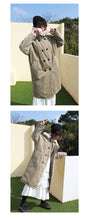 Load image into Gallery viewer, Corduroy jacket, rabbit hair collar, long cotton dress, woman 3068