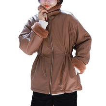 Load image into Gallery viewer, Women's Jackets, Leather Garments, Short Motorcycle Garments, Women's Sueded Coats, Loose Leather Garments 3072