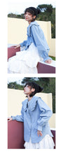 Load image into Gallery viewer, "The end of the season seconds kill 78 yuan does not return does not change" doll collar Pearl button art shirt horn cowboy shirt 1036