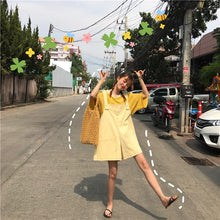 Load image into Gallery viewer, 2019 new ladies striped T-shirt+black strap wide leg shorts two-piece 8850