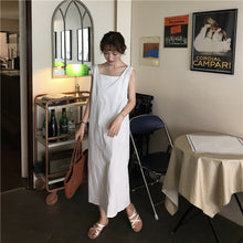 Load image into Gallery viewer, 2019 new women's linen backless cross dress 8862