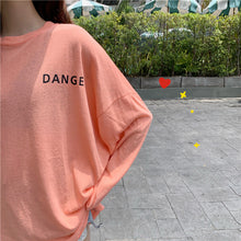 Load image into Gallery viewer, Korean version of the new women's wear micro-transparent 100-letter pattern printed long-sleeved sunscreen women