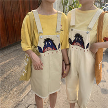 Load image into Gallery viewer, 2019 new women's boudoir straight strap jeans pants Joker student skirt