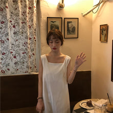 Load image into Gallery viewer, 2019 new women's linen backless cross dress 8862
