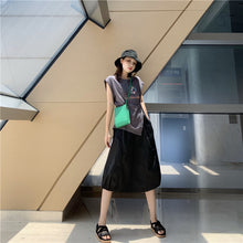 Load image into Gallery viewer, Summer 2019 new suit female design lantern skirt skirt+pop print split coat 9938