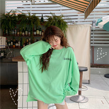 Load image into Gallery viewer, Korean version of the new women's wear micro-transparent 100-letter pattern printed long-sleeved sunscreen women