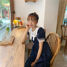Load image into Gallery viewer, 2019 New Girl Dress Ghost Horse Girl Chic Retro-aged Butterfly Knot Clothes 8642