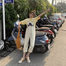 Load image into Gallery viewer, 2019 new women's boudoir straight strap jeans pants Joker student skirt
