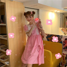 Load image into Gallery viewer, 2019 New Girl Dress Ghost Horse Girl Chic Retro-aged Butterfly Knot Clothes 8642