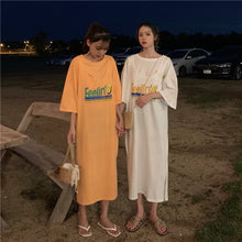 Load image into Gallery viewer, Printed short sleeve+avocado vest dress backless two-piece 5861-2
