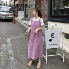 Load image into Gallery viewer, 2019 new women's linen backless cross dress 8862