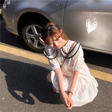 Load image into Gallery viewer, 2019 Korean version of the new women's doll collar loose slim ruffled dress