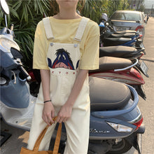 Load image into Gallery viewer, 2019 new women's boudoir straight strap jeans pants Joker student skirt