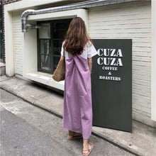 Load image into Gallery viewer, 2019 new women's linen backless cross dress 8862