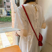 Load image into Gallery viewer, 2019 New Korean Women's Loose Temperament Received Waist Dresses Back Vest Machine Platycodon Skirt Microstores 7523